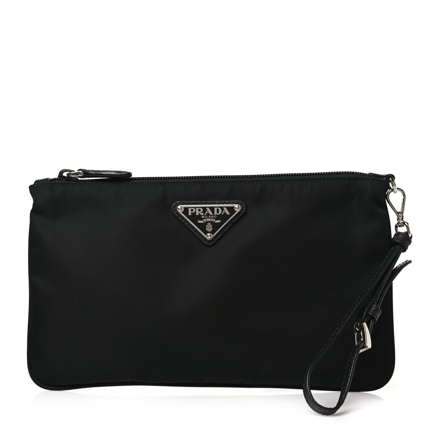 Tessuto Nylon Vela Wristlet Black