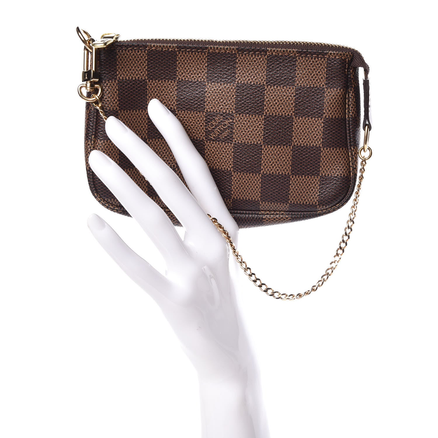 Louis Vuitton Damier Ebene Mini Pochette Accessories 2 of 7