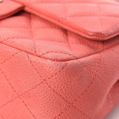 Chanel Iridescent Caviar Quilted Mini Rectangular Flap Dark Pink 10 of 16