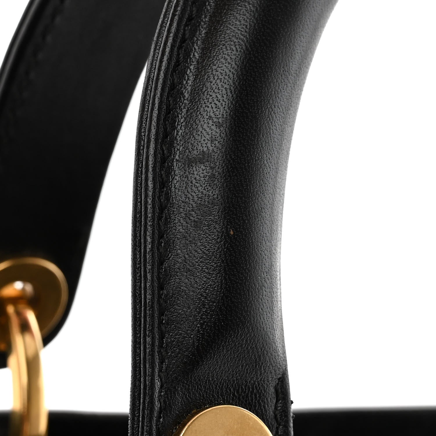 Christian Dior Calfskin Cannage Studded Medium Supple Lady Dior Black 10 of 10