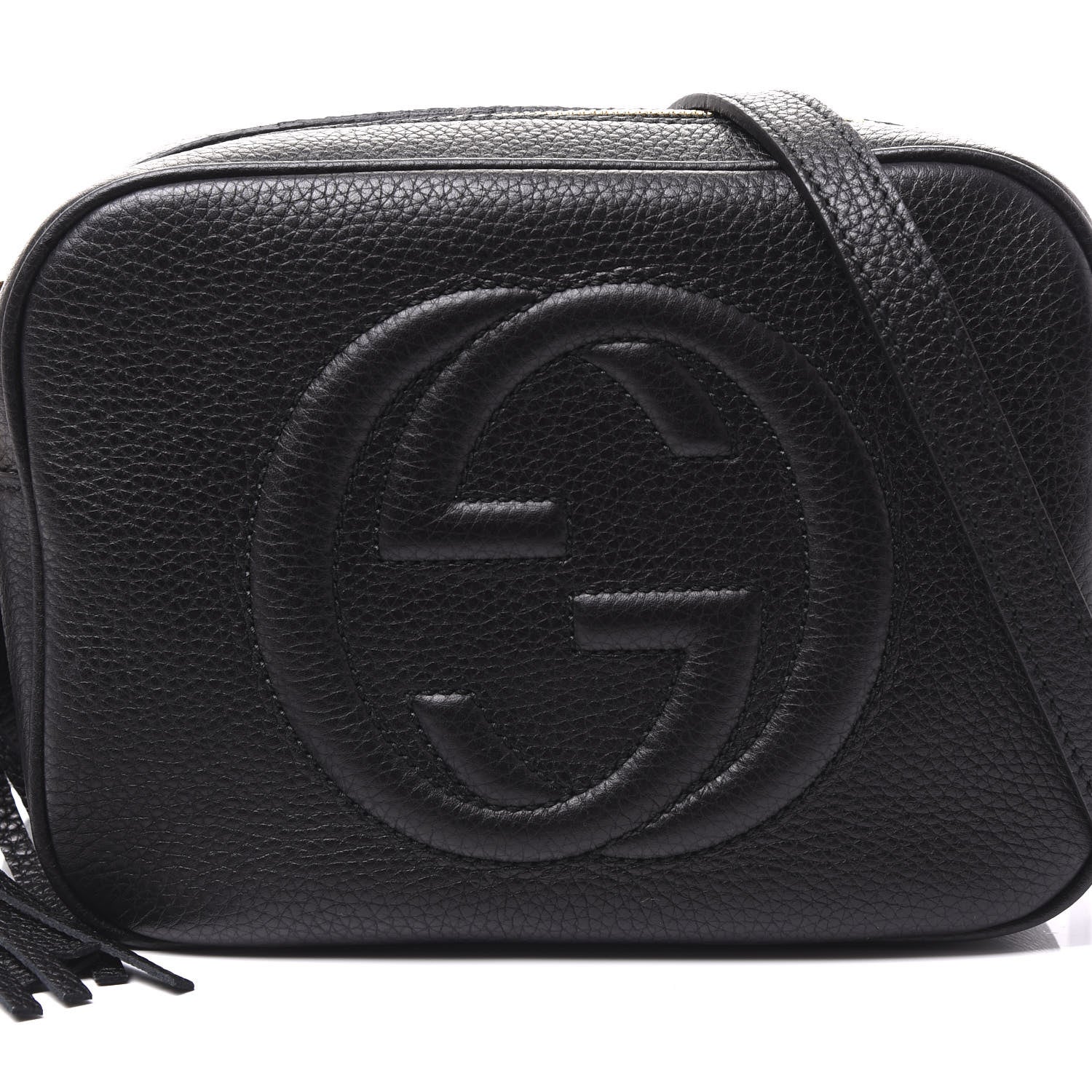 Gucci Pebbled Calfskin Small Soho Disco Bag Black 9 of 9
