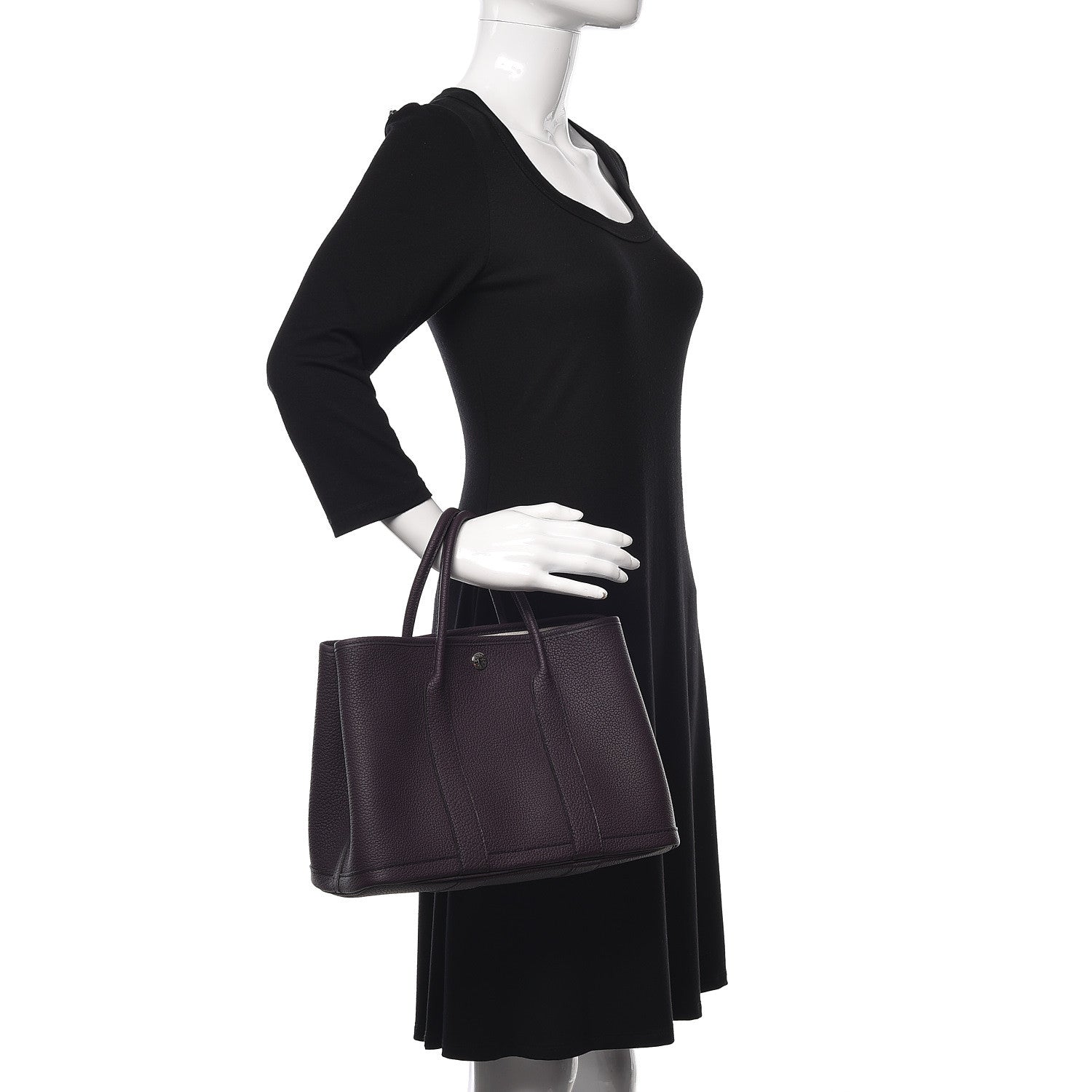 Hermes Vache Country Garden Party 30 TPM Raisin 2 of 11