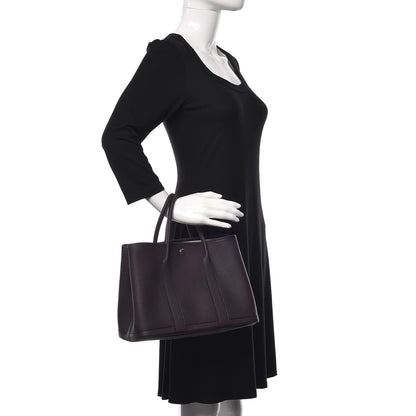 Hermes Vache Country Garden Party 30 TPM Raisin 2 of 11