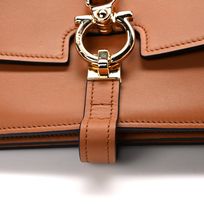 Salvatore Ferragamo Calfskin Fiore Shoulder Bag Sella 12 of 13