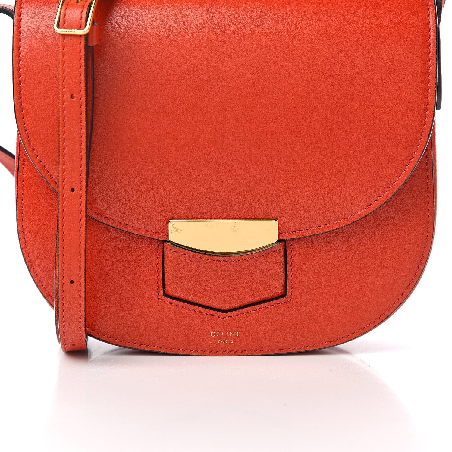 Celine Supersoft Calfskin Small Trotteur Ruby 11 of 11