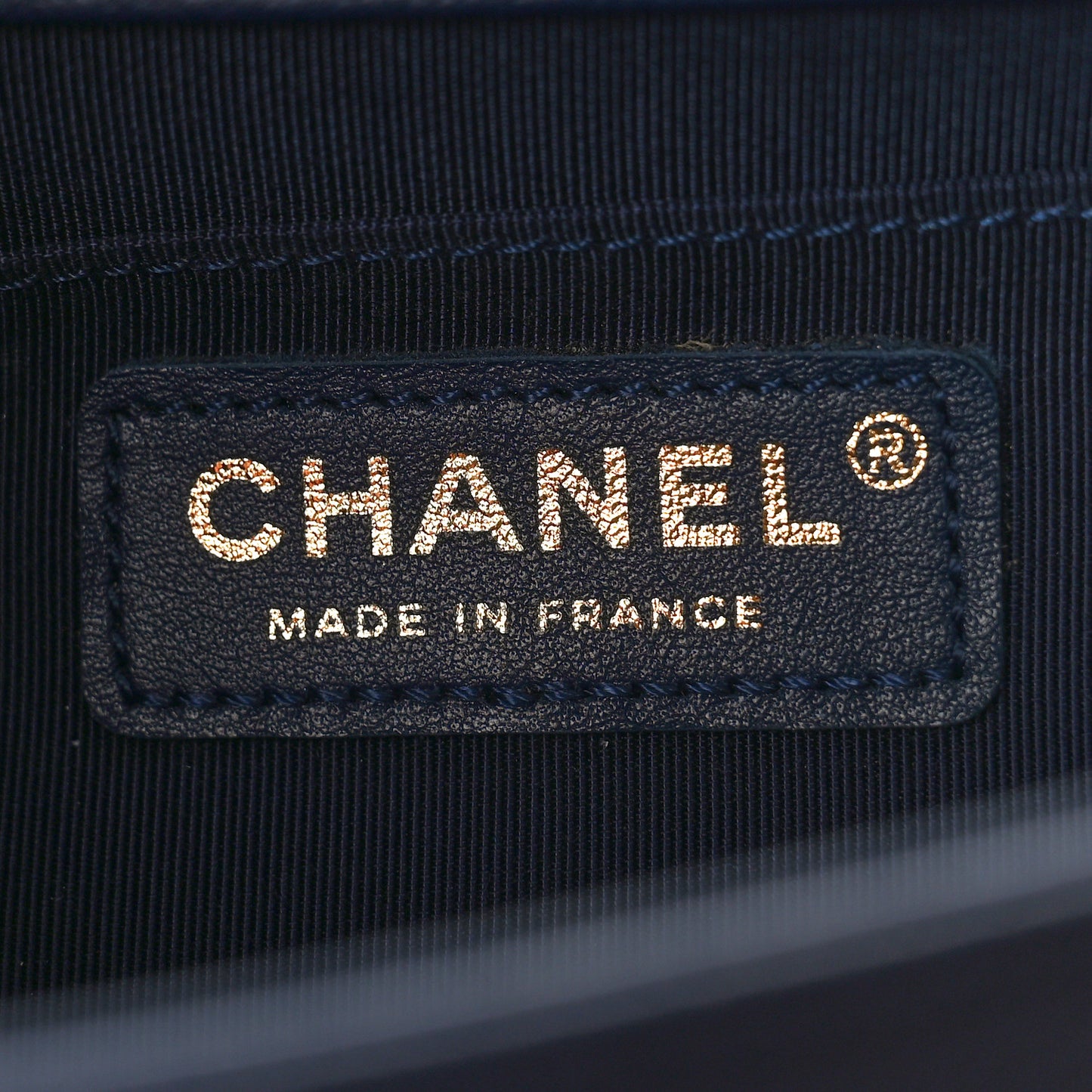 Caviar Quilted Medium Boy Flap Dark Navy Blue