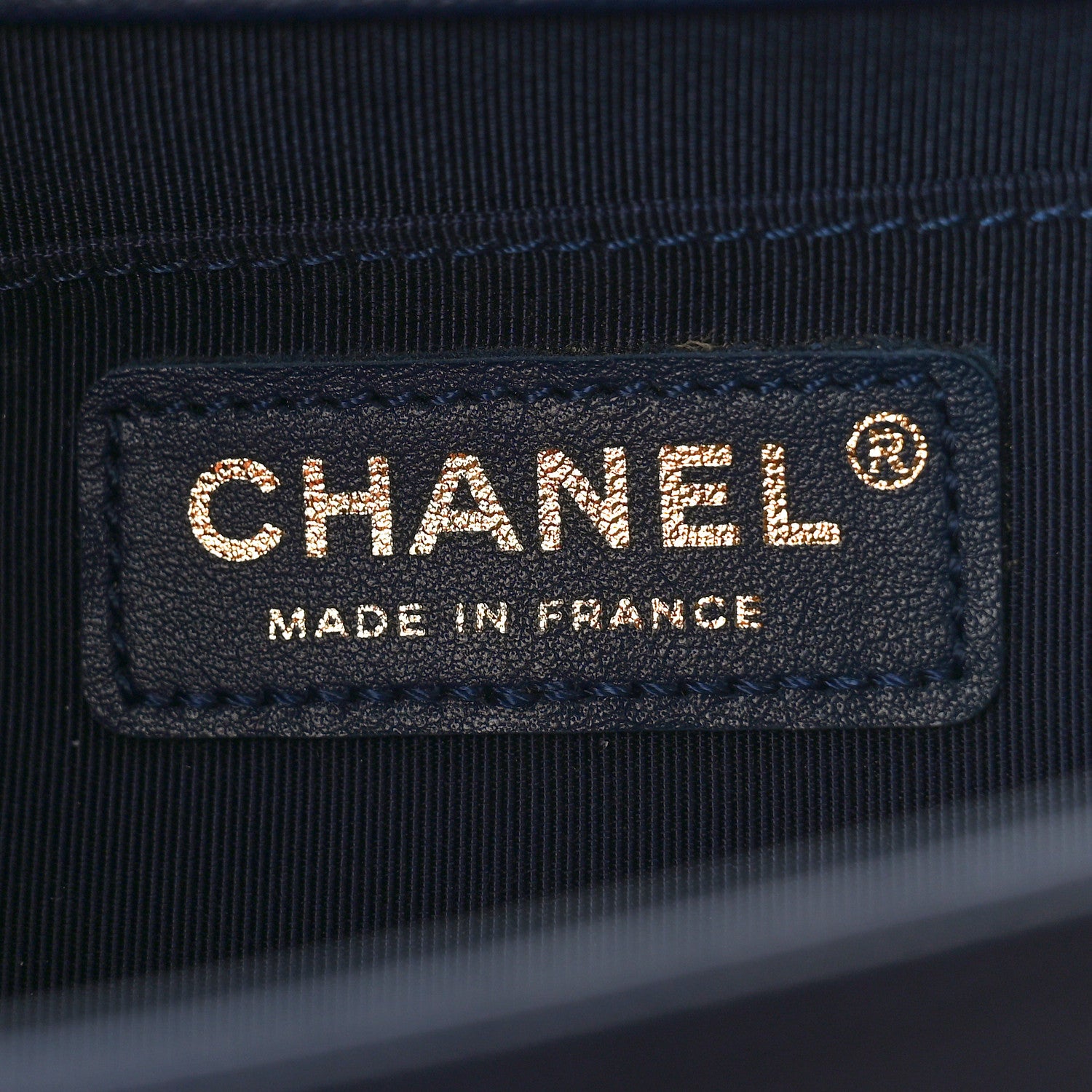 Chanel Caviar Quilted Medium Boy Flap Dark Navy Blue 6 of 9