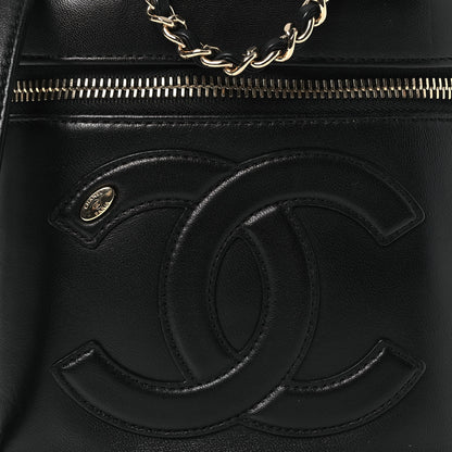 Chanel Lambskin Timeless Vanity Cosmetic Case Black 8 of 12