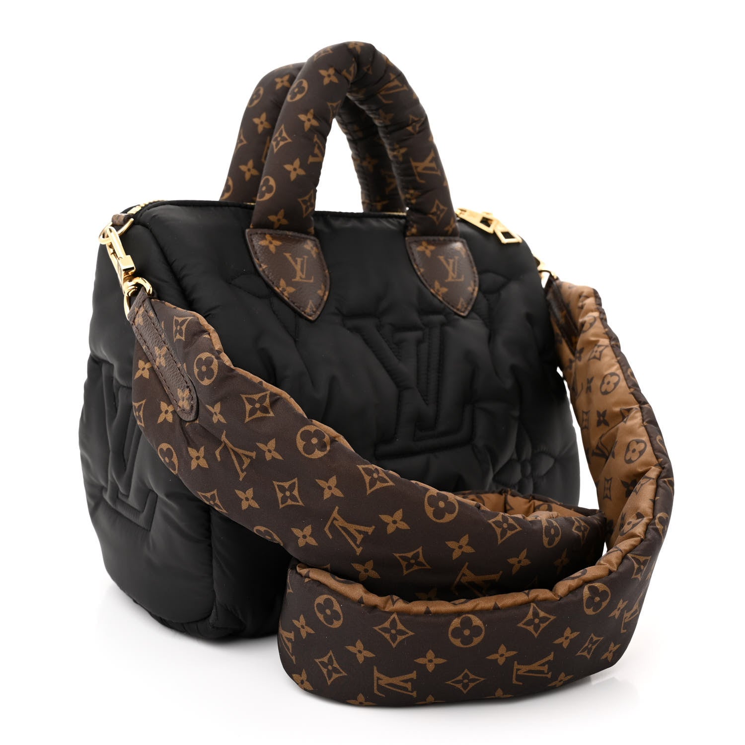 Louis Vuitton Econyl Mini Monogram Pillow Speedy Bandouliere 25 Black 3 of 9