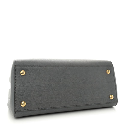 Fendi Vitello Elite Petite 2Jours Tote Grigio Grigio Chiaro 4 of 10