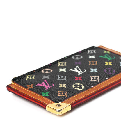 Louis Vuitton Monogram Multicolor Key Pouch Black 8 of 12