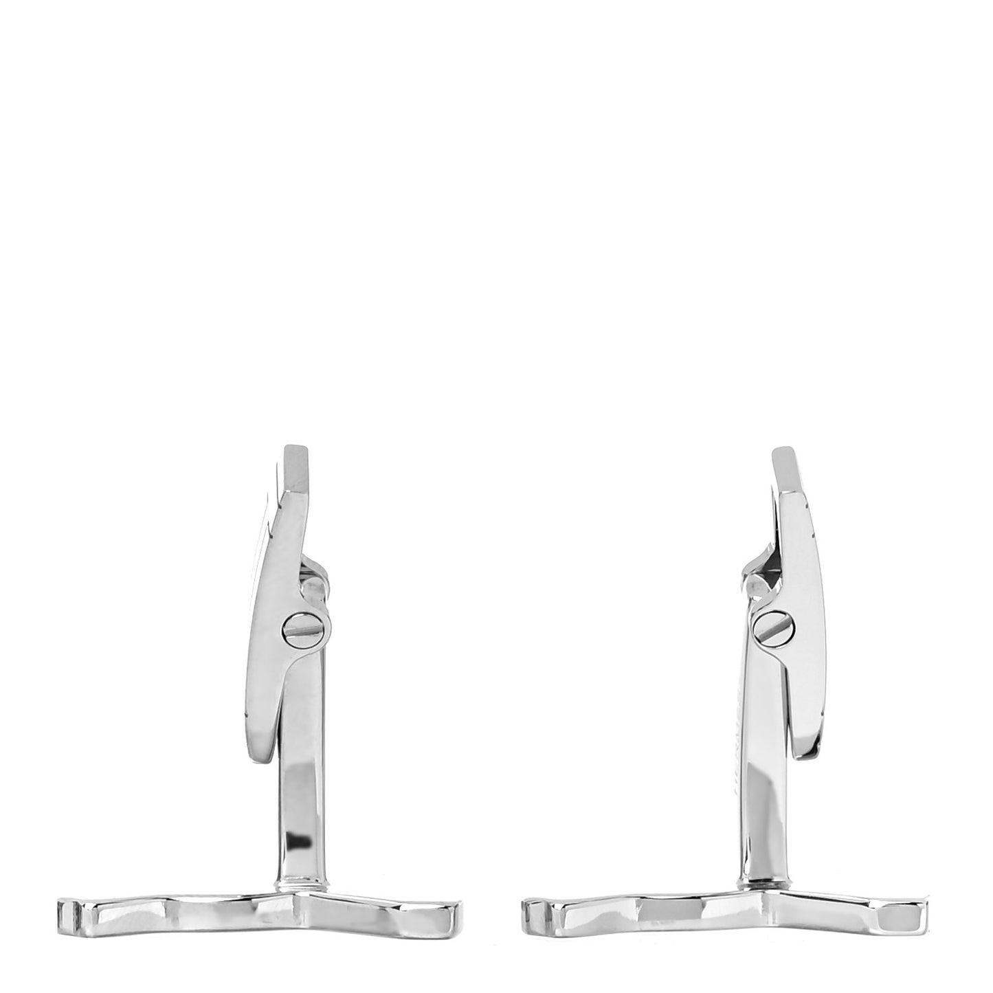 Palladium Lacquered Jolly Jumper Cufflinks Black