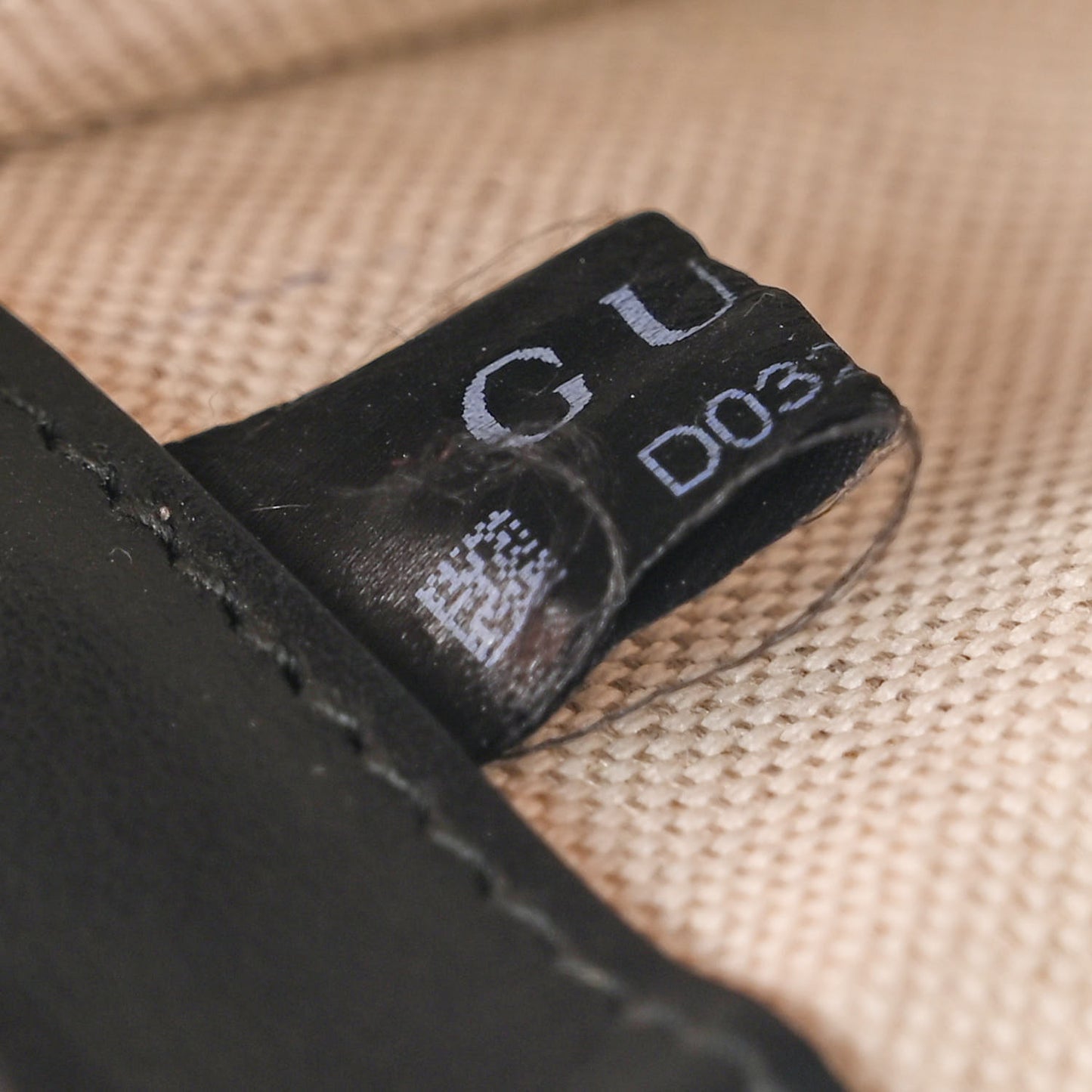 Calfskin GG Tennis Embossed Messenger Bag Black