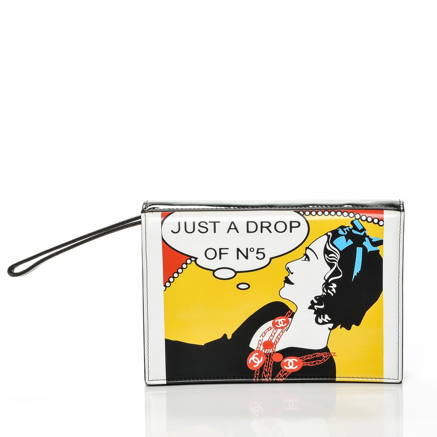 Patent Just a Drop of N°5 Comic Coco Clutch