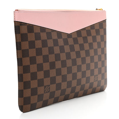 Louis Vuitton Damier Ebene Daily Pouch Rose Poudre 3 of 7