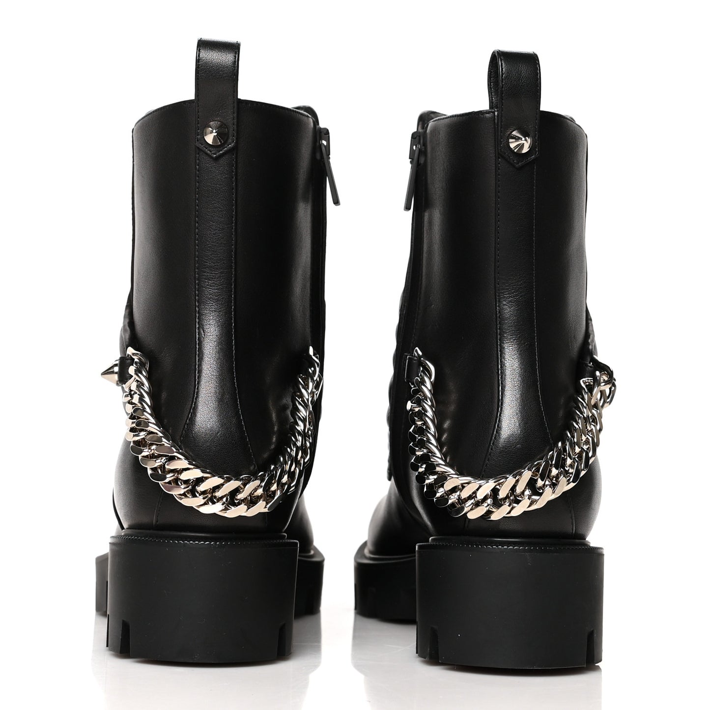 Calfskin Maddic Max Flat Boots 37 Black