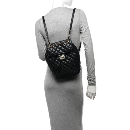 Chanel Calfskin Quilted Small Urban Spirit Backpack Black 2 of 11