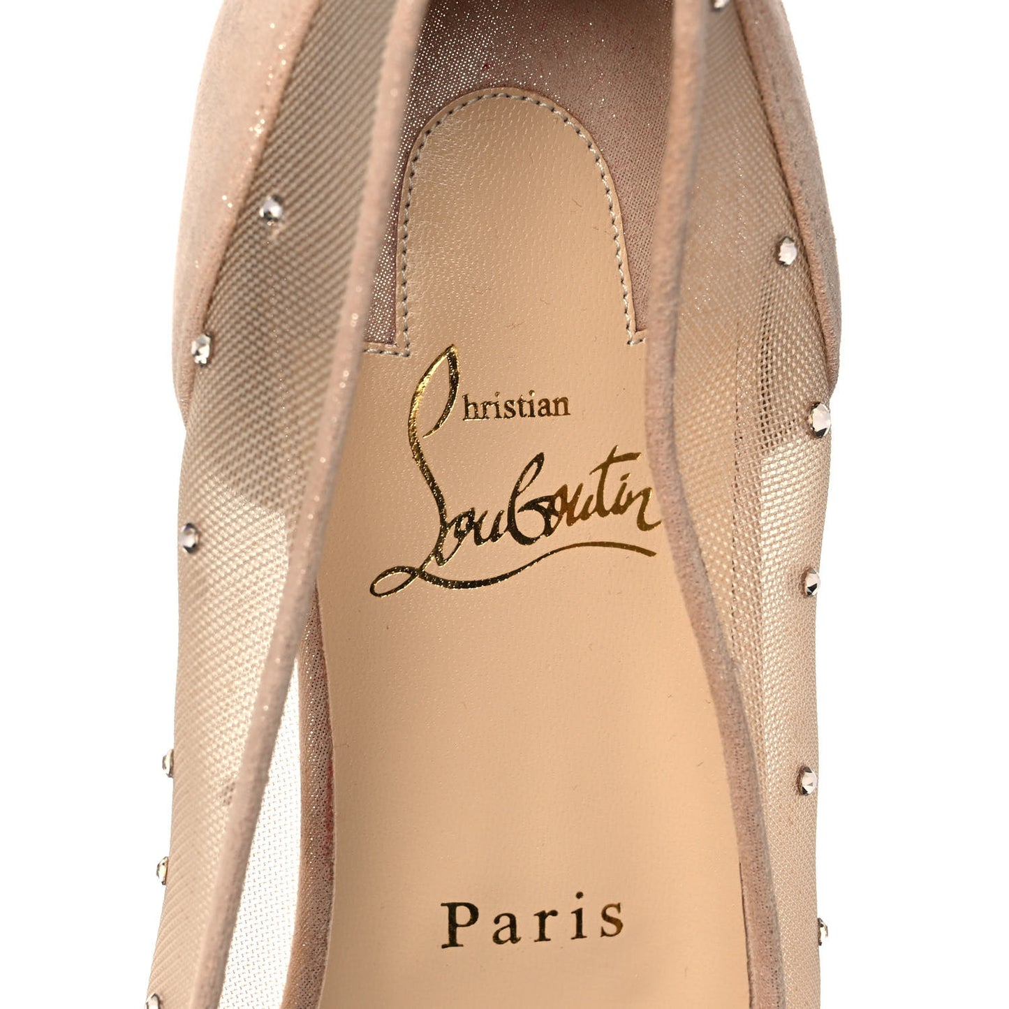 Crystal Strass Follies Flats 40 Light Silk
