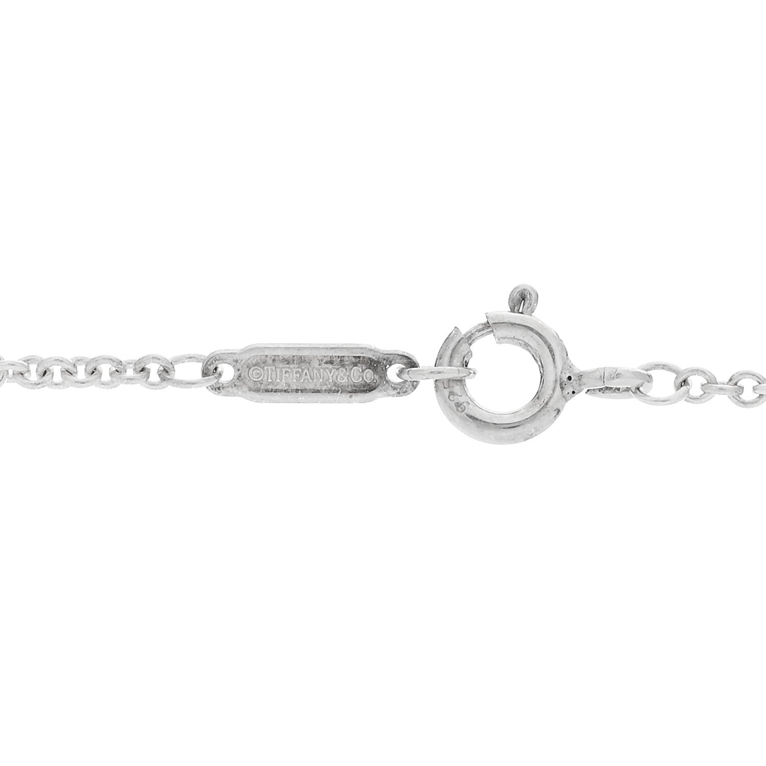 Tiffany Sterling Silver Large 1837 Interlocking Circles Pendant Necklace 4 of 6