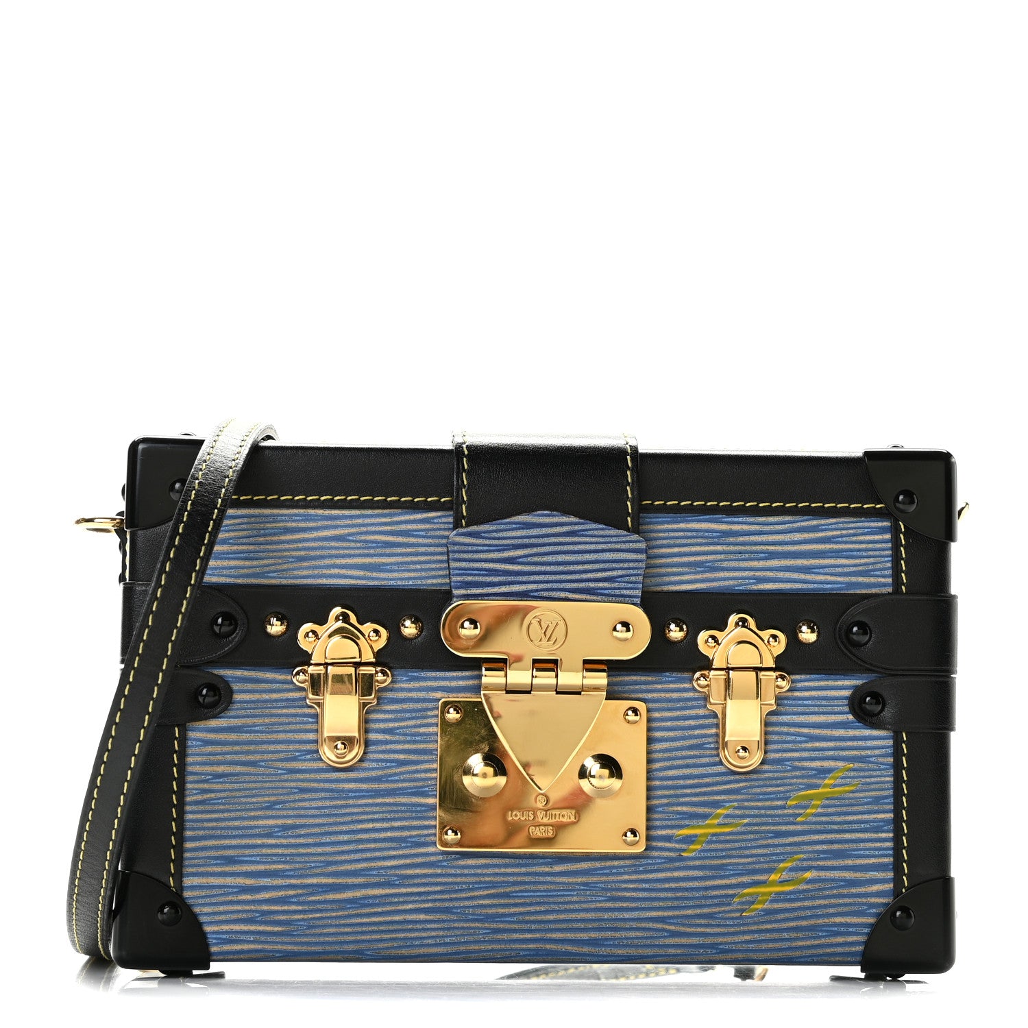 Louis Vuitton Epi Petite Malle Denim Light 1 of 12