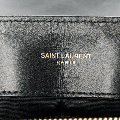 Saint Laurent Calfskin Y Quilted Monogram Medium Loulou Chain Satchel Black 6 of 11