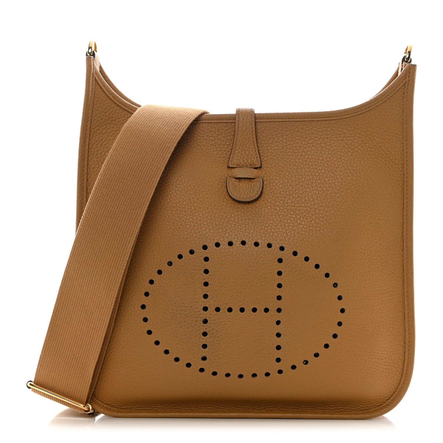 Hermes Taurillon Clemence Evelyne III PM Biscuit 1 of 14