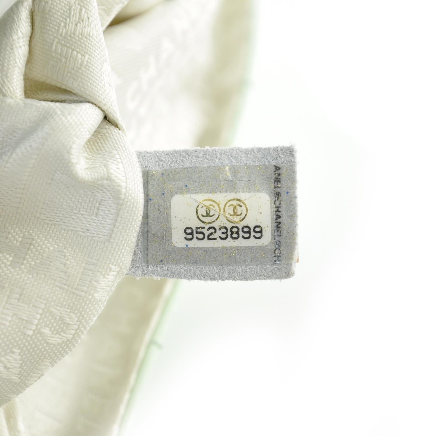 Chanel Patent Stitched Diagonal Flap Bag Light Green 8 of 9