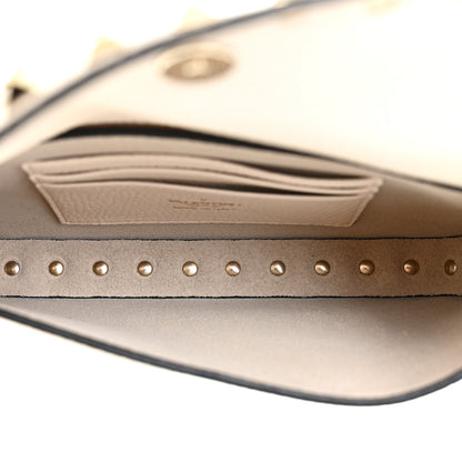 Valentino Garavani Grainy Calfskin Rockstud Crossbody Pouch Light Ivory 4 of 10