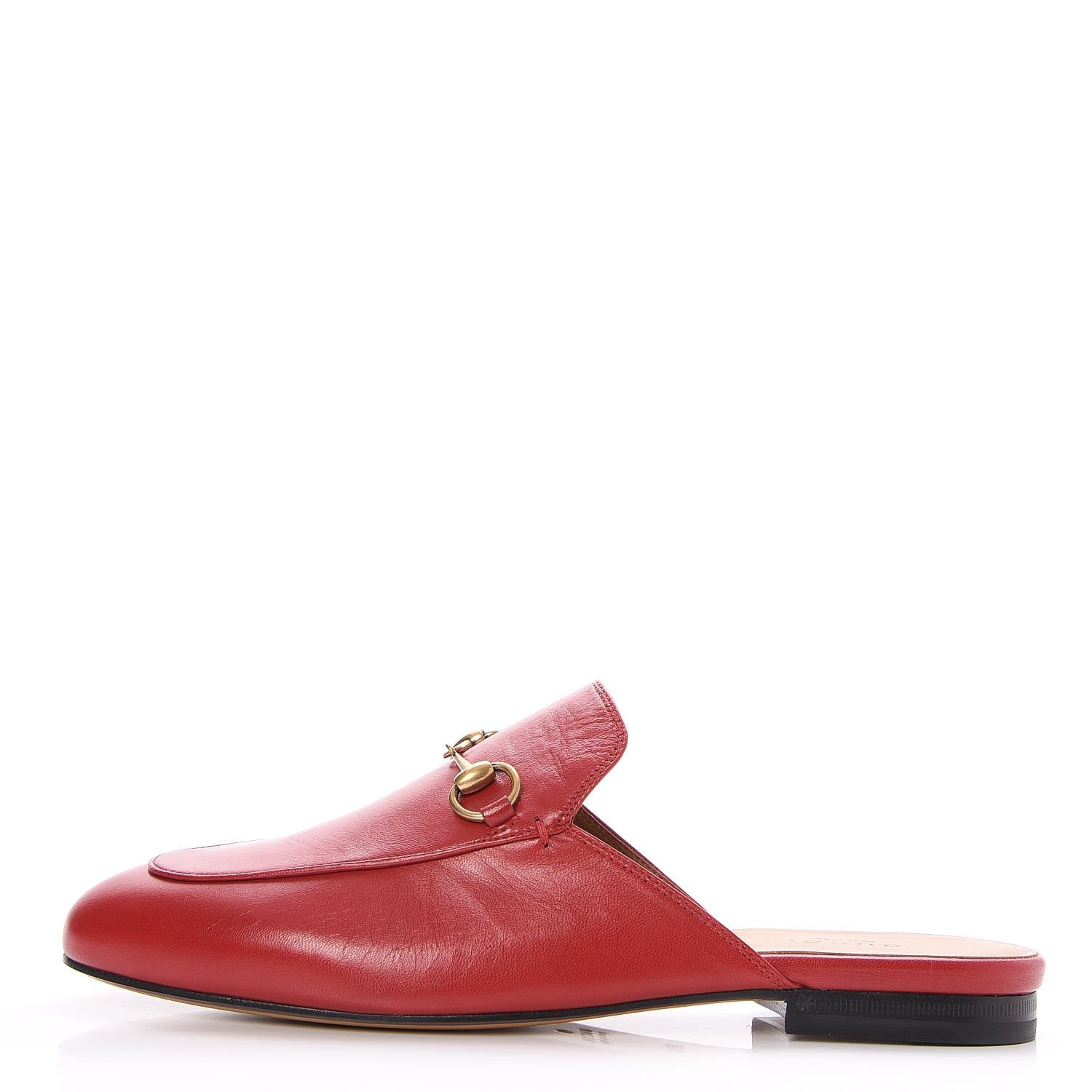 Gucci Malaga Kid Womens Princetown Slippers 38.5 Hibiscus Red 1 of 9