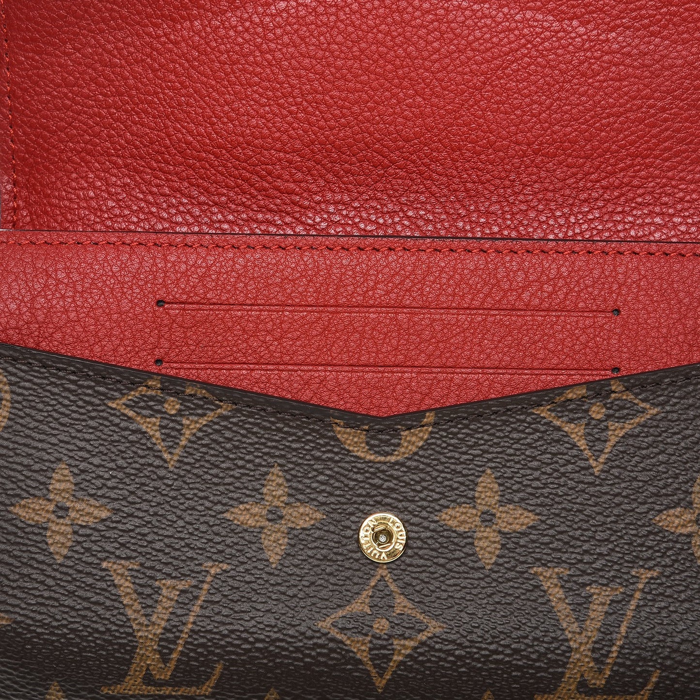 Monogram Pallas Compact Wallet Cherry