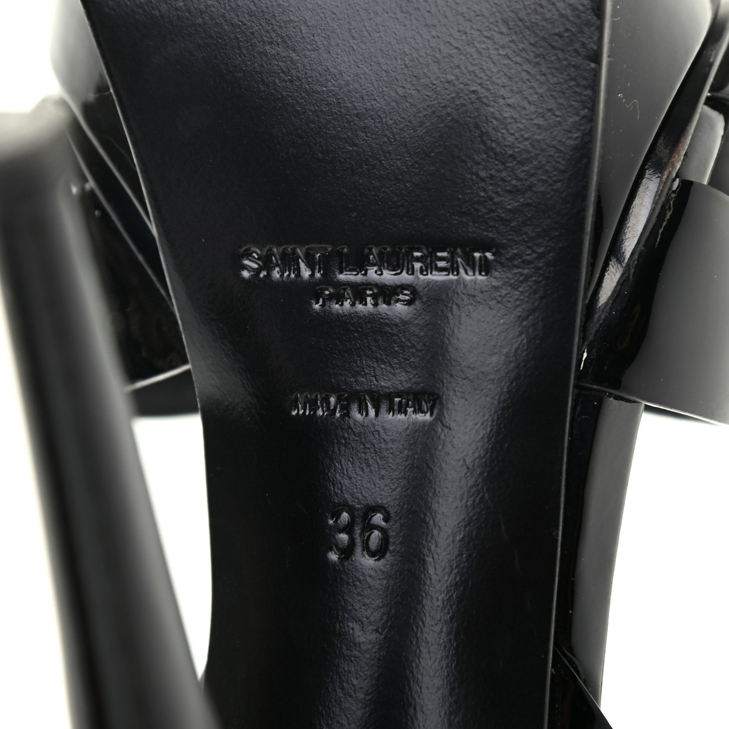 Patent Tribute 105 Platform Sandals 36 Black