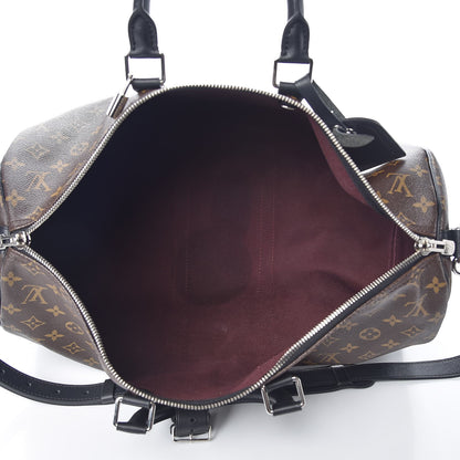 Louis Vuitton Monogram Macassar Keepall Bandouliere 45 6 of 8