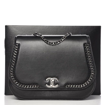 Chanel Calfskin Medium Braided Chic Flap Black 15 of 15