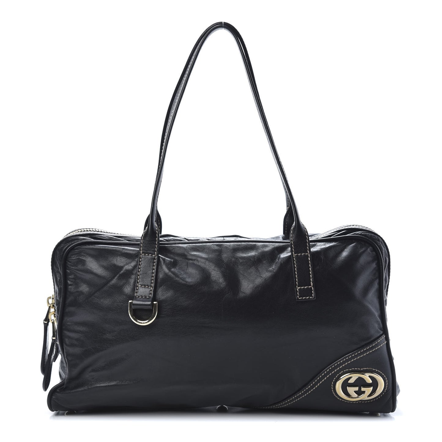 Calfskin Medium New Britt Boston Black