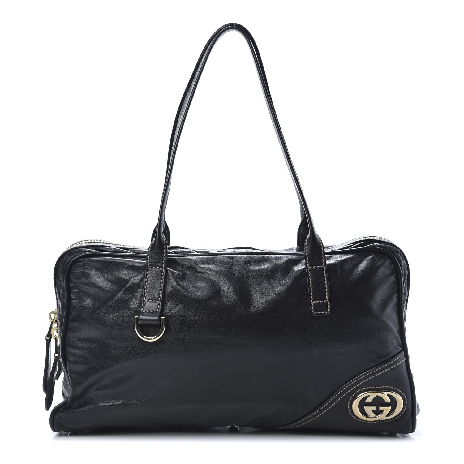 Gucci Calfskin Medium New Britt Boston Black 1 of 14