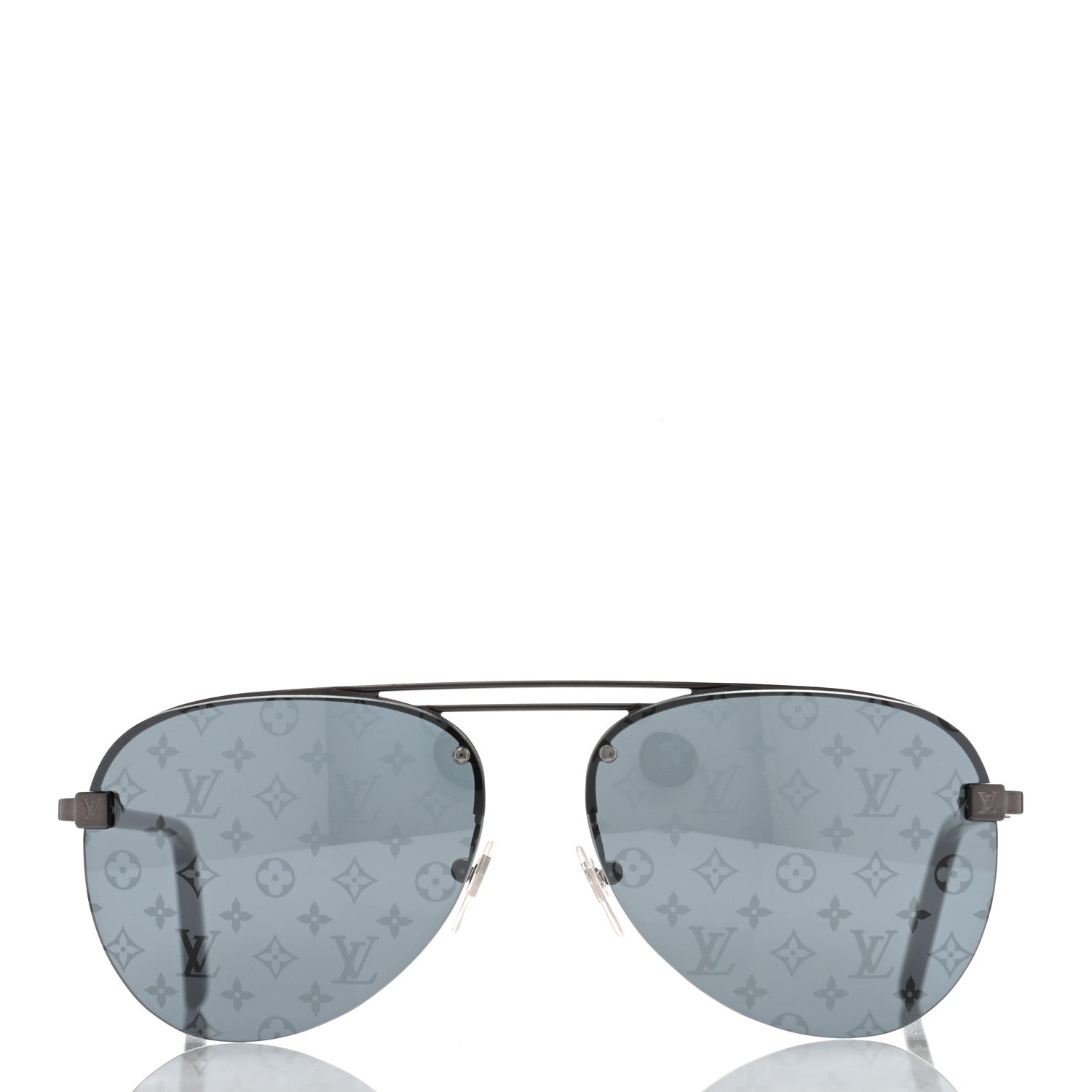 Louis Vuitton Monogram Clockwise Sunglasses Z1019E Dark Gun 2 of 8