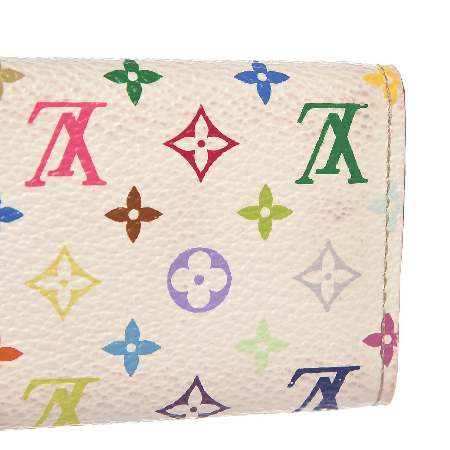 Monogram Multicolor Multicles 4 Key Holder White Litchi