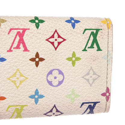 Louis Vuitton Monogram Multicolor Multicles 4 Key Holder White Litchi 9 of 11