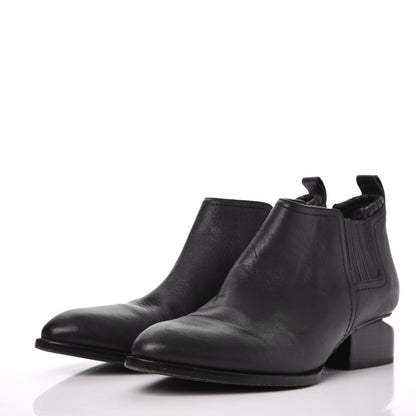 Alexander Wang Calfskin Ankle Cutout Kori Boots 38.5 Black 3 of 9