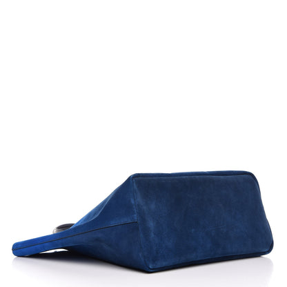 Givenchy Metallic Calfskin Suede Ombre Large Reversible Antigona Tote Blue Silver 5 of 8