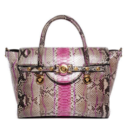 Versace Python Embossed Large Day Tote 1 of 7