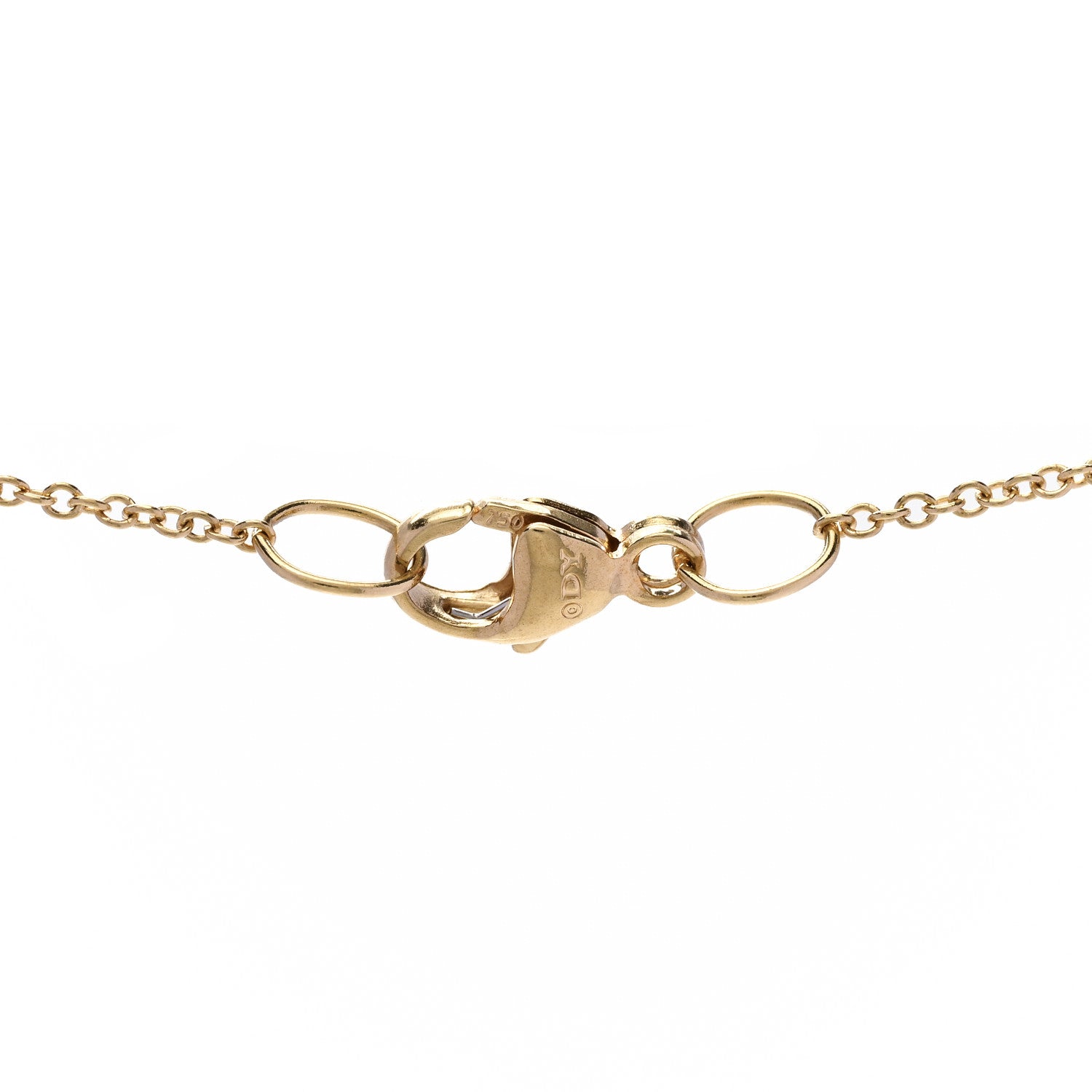 David Yurman 18K Yellow Gold Diamond Cable Collectibles Pave Charm Pendant Necklace 4 of 5