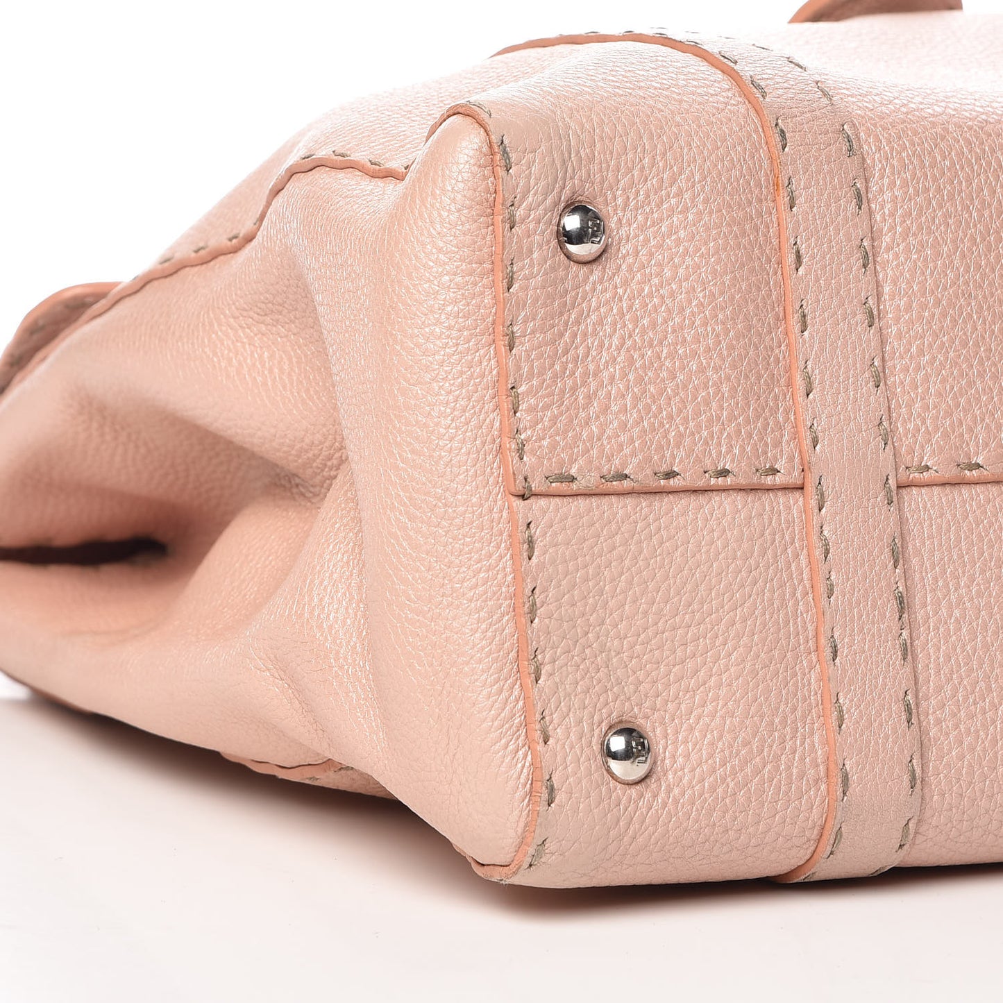 Cuoio Romano Selleria Large Linda Satchel Cipria