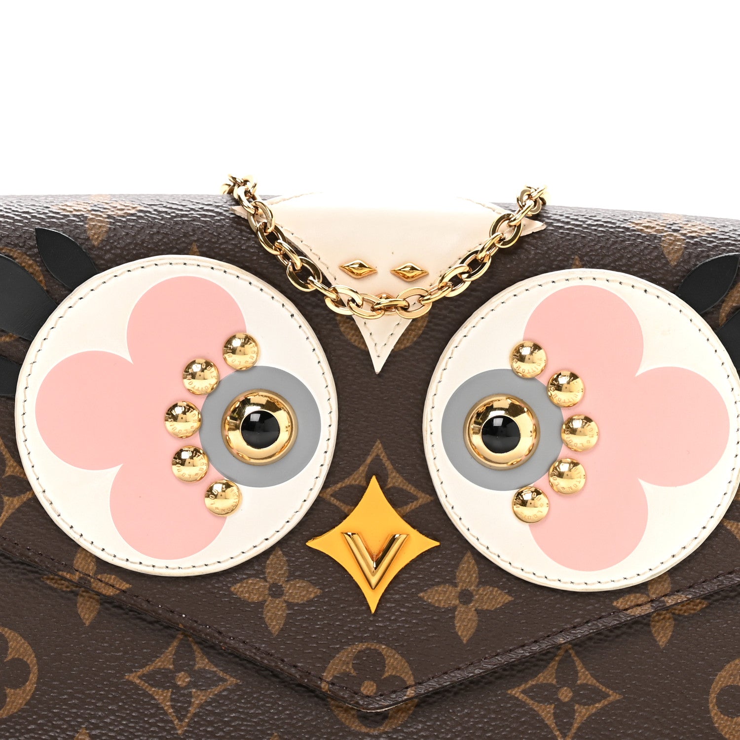 Louis Vuitton Monogram Lovely Birds Pochette Felicie Chain Wallet 8 of 10
