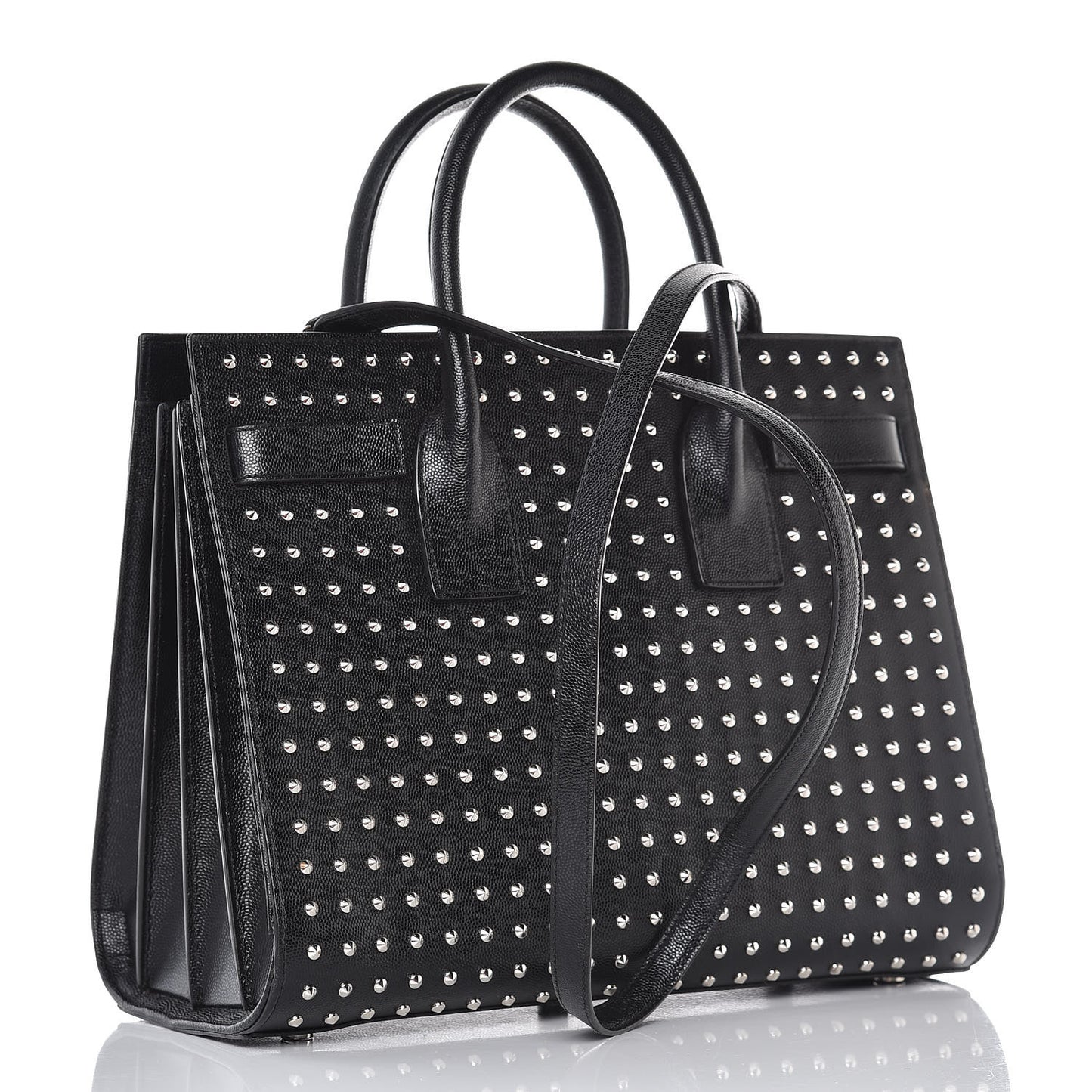 Grain De Poudre Studded Small Sac De Jour Black