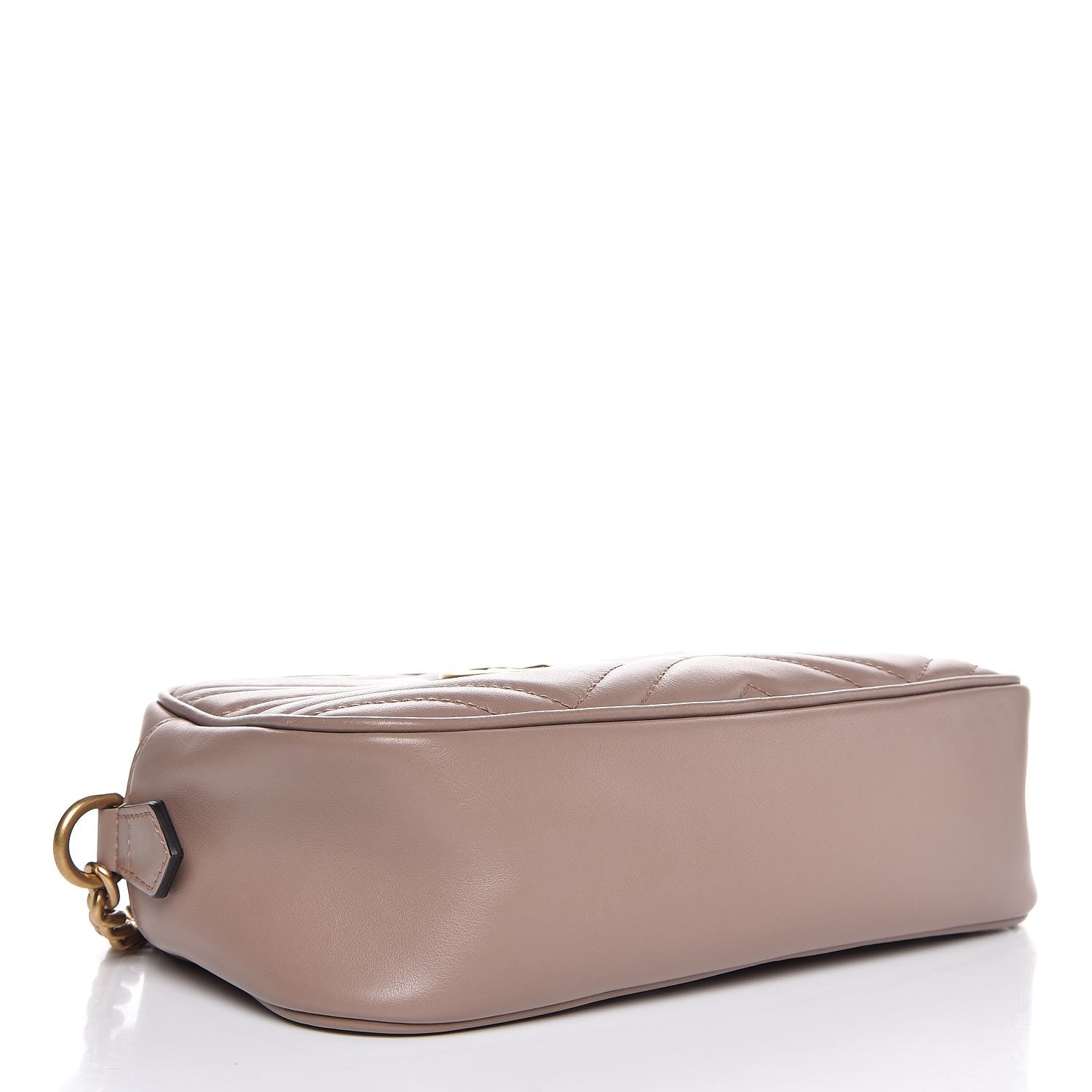 Gucci Calfskin Matelasse Small GG Marmont Chain Shoulder Bag Taupe 4 of 7