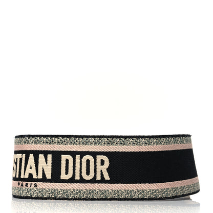 Christian Dior Canvas Embroidered Shoulder Strap Rose Multicolor 2 of 4
