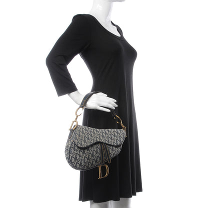 Christian Dior Monogram Saddle Bag Blue 2 of 12