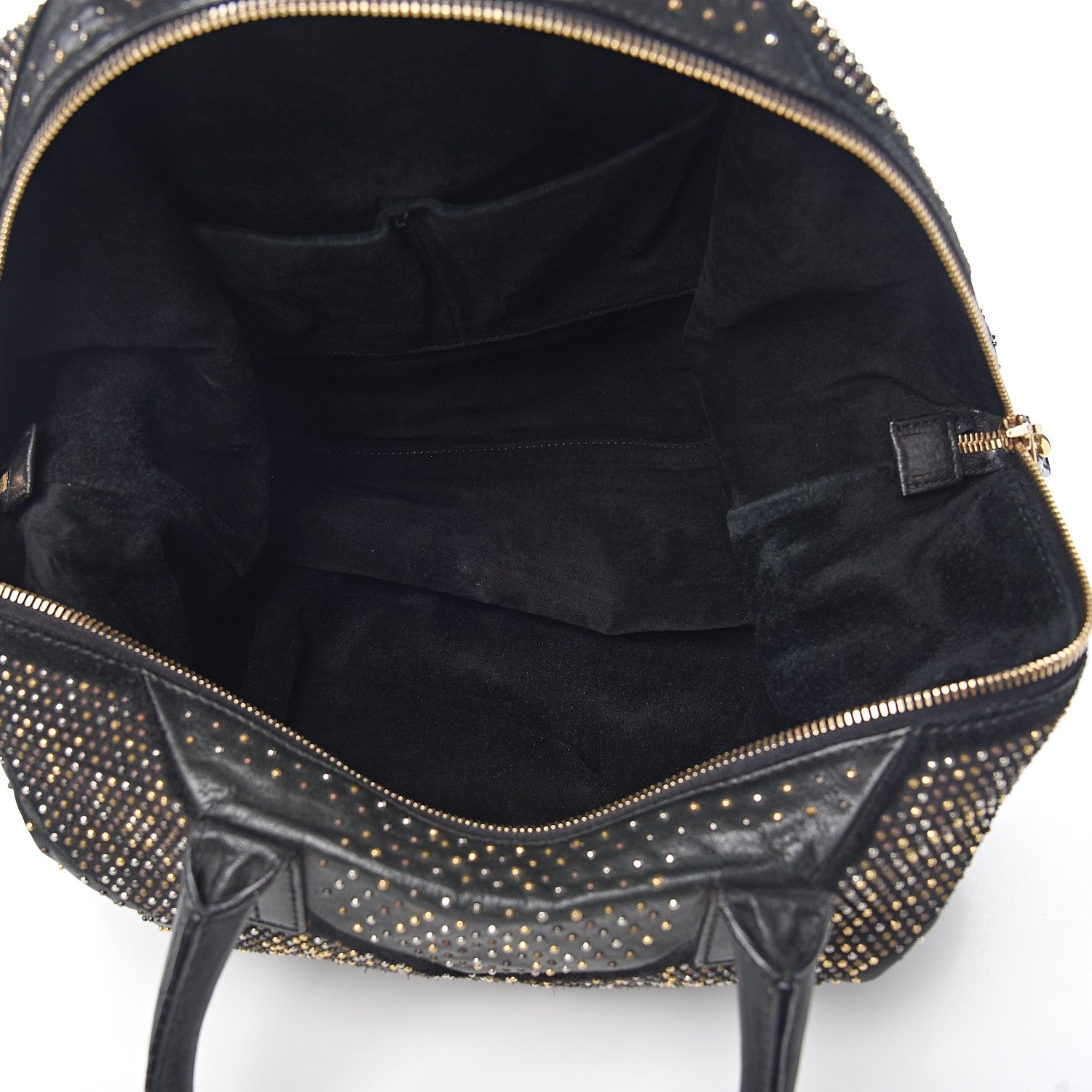 Saint Laurent Calfskin Rock Studded Easy Sac Black 4 of 11