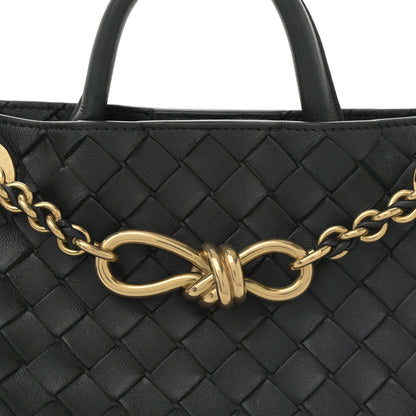 Bottega Veneta Nappa Intrecciato Small Andiamo With Chain Shoulder Bag Black 7 of 10